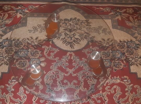 table en verre