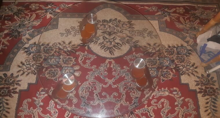 table en verre